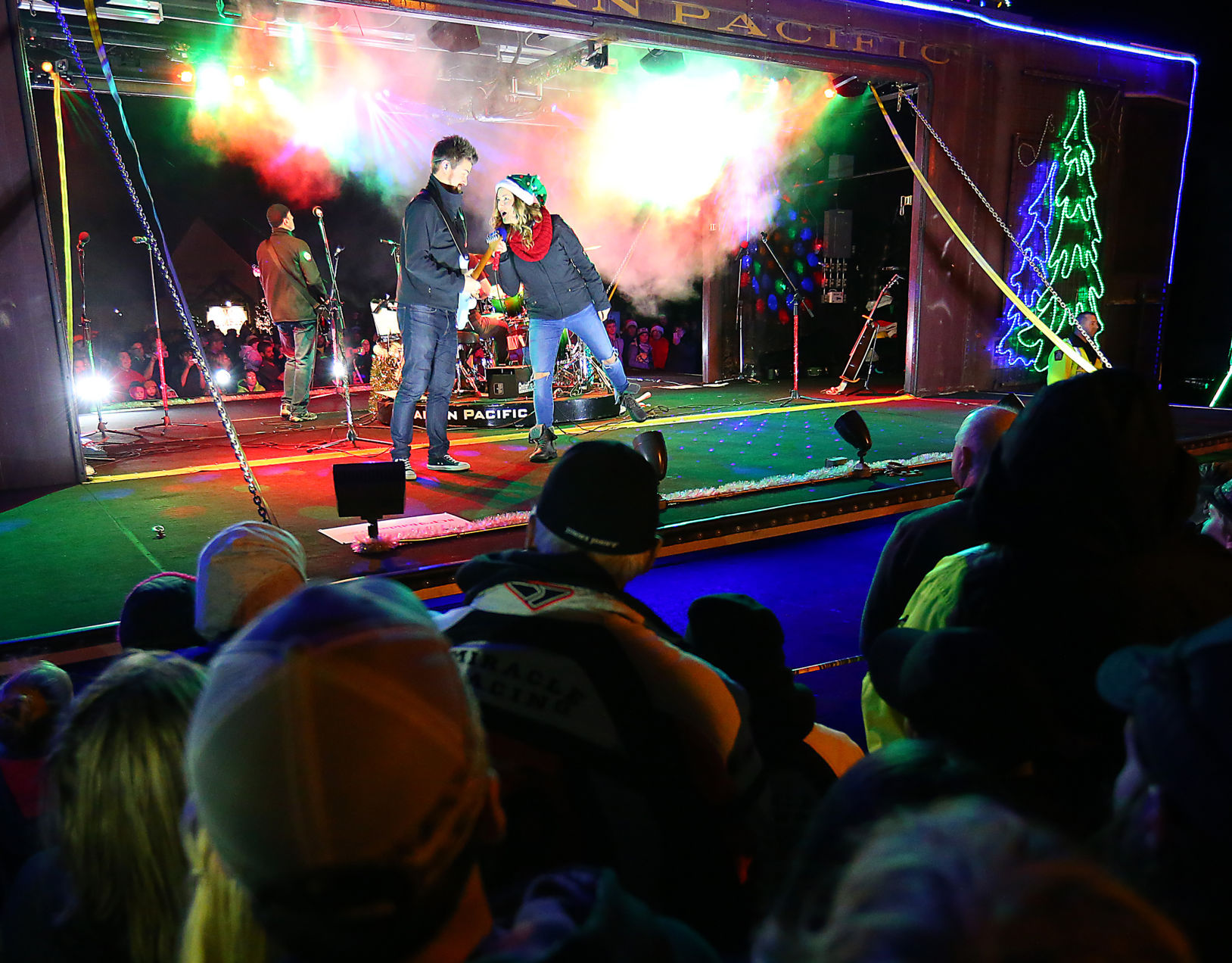Holiday Train stop in Tomah